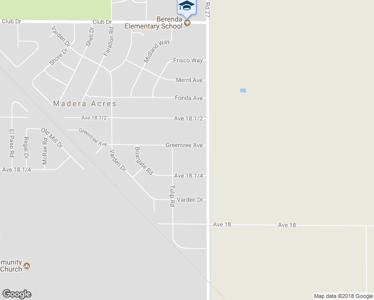 map of restaurants, bars, coffee shops, grocery stores, and more near 26898 Greentree Avenue in Madera