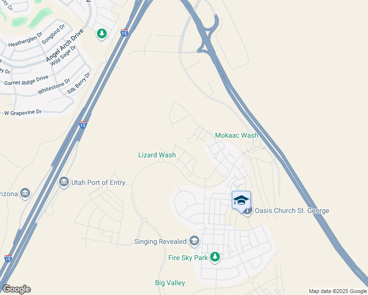 map of restaurants, bars, coffee shops, grocery stores, and more near 914 Sapphire Sky Ln in St. George