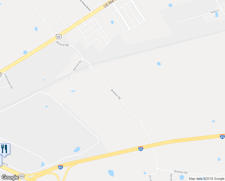 map of restaurants, bars, coffee shops, grocery stores, and more near 1108 Bristow Road in Bowling Green