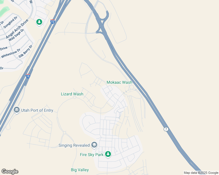 map of restaurants, bars, coffee shops, grocery stores, and more near 757 West Periwinkle Lane in St. George