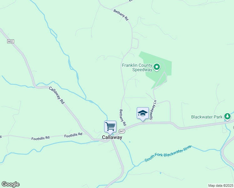 map of restaurants, bars, coffee shops, grocery stores, and more near 231 Bethany Road in Callaway