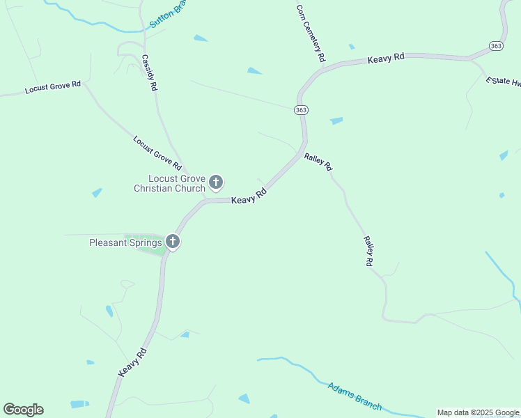 map of restaurants, bars, coffee shops, grocery stores, and more near 8073 Keavy Road in Keavy