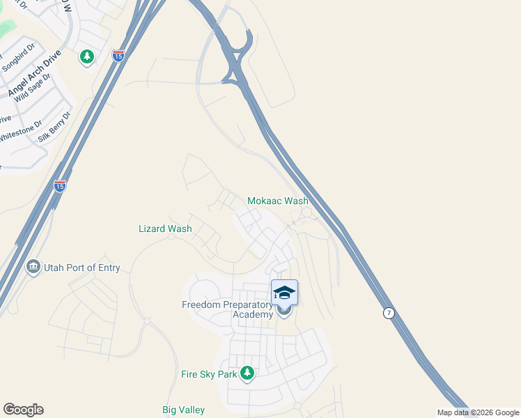 map of restaurants, bars, coffee shops, grocery stores, and more near 747 West Periwinkle Lane in St. George