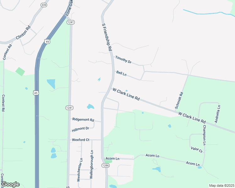 map of restaurants, bars, coffee shops, grocery stores, and more near 125 West Clark Line Road in Paducah