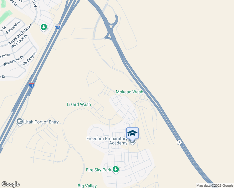 map of restaurants, bars, coffee shops, grocery stores, and more near 762 West Periwinkle Lane in St. George