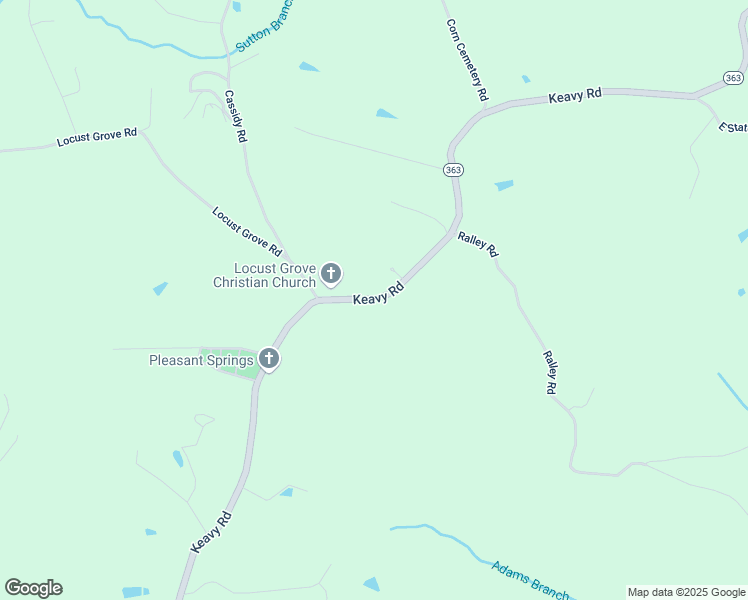 map of restaurants, bars, coffee shops, grocery stores, and more near 8073 Keavy Road in Keavy