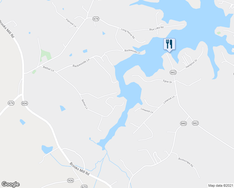 map of restaurants, bars, coffee shops, grocery stores, and more near 695 Bethel Lane in Union Hall