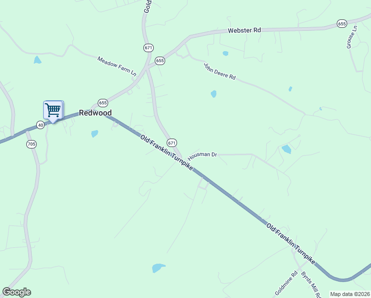 map of restaurants, bars, coffee shops, grocery stores, and more near 4145 Old Franklin Turnpike in Glade Hill