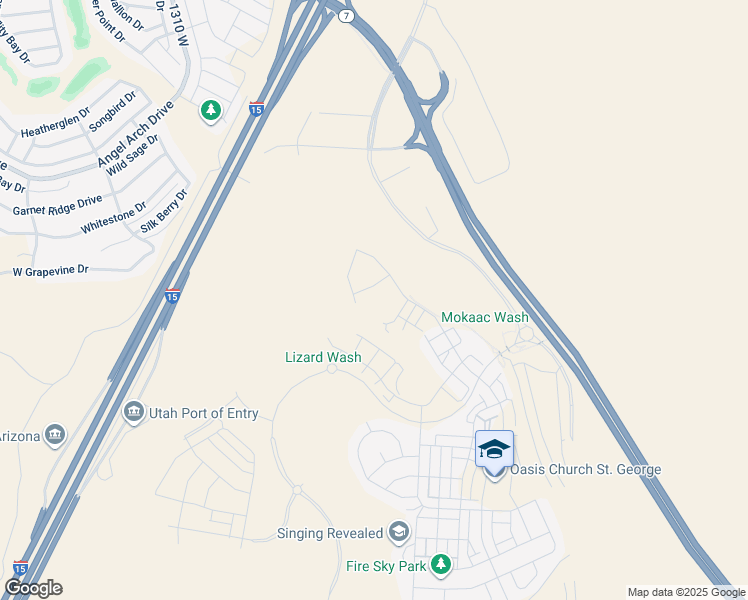 map of restaurants, bars, coffee shops, grocery stores, and more near 5327 South Coral Pearl Alley in St. George