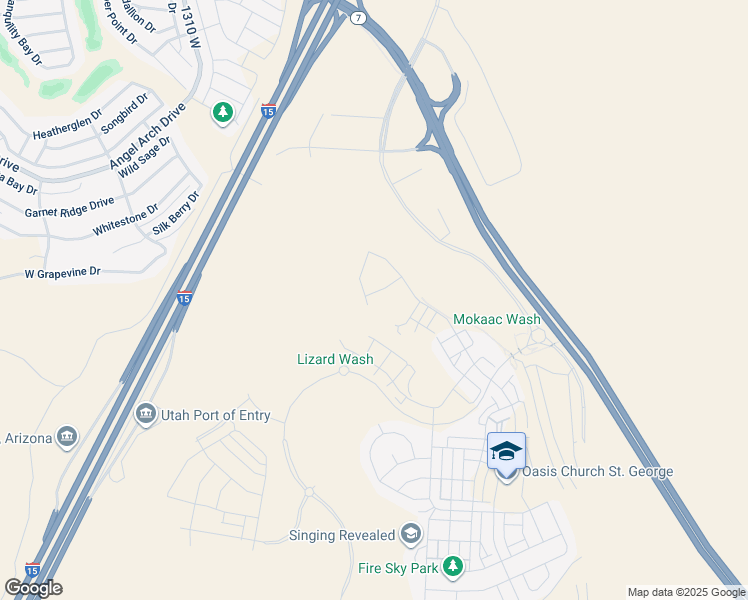 map of restaurants, bars, coffee shops, grocery stores, and more near 5314 South Coral Pearl Alley in St. George