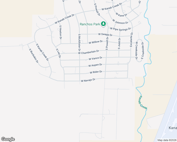 map of restaurants, bars, coffee shops, grocery stores, and more near 763 West Rider Drive in Kanab