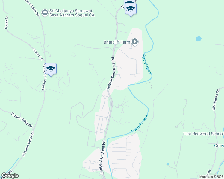 map of restaurants, bars, coffee shops, grocery stores, and more near 2301 Soquel San Jose Road in Soquel
