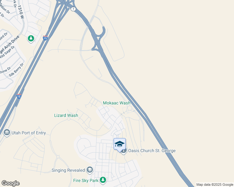 map of restaurants, bars, coffee shops, grocery stores, and more near 682 West High Tide Place in St. George