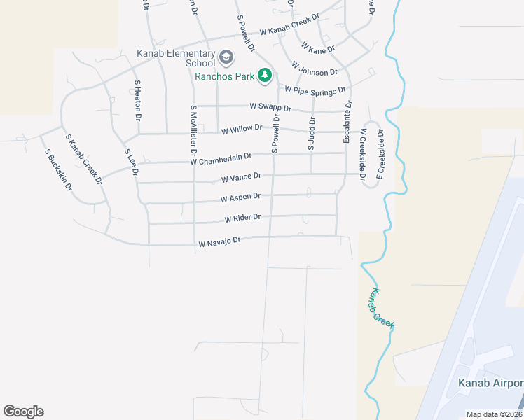 map of restaurants, bars, coffee shops, grocery stores, and more near 625 West Aspen Drive in Kanab