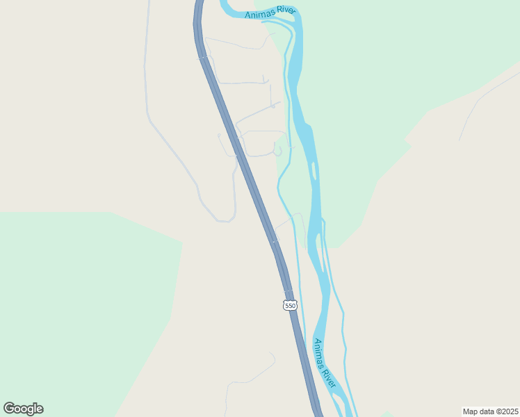 map of restaurants, bars, coffee shops, grocery stores, and more near 1394 U.S. 550 in Durango