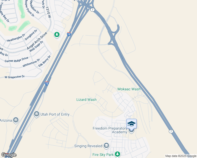 map of restaurants, bars, coffee shops, grocery stores, and more near 914 Marissa Road in St. George