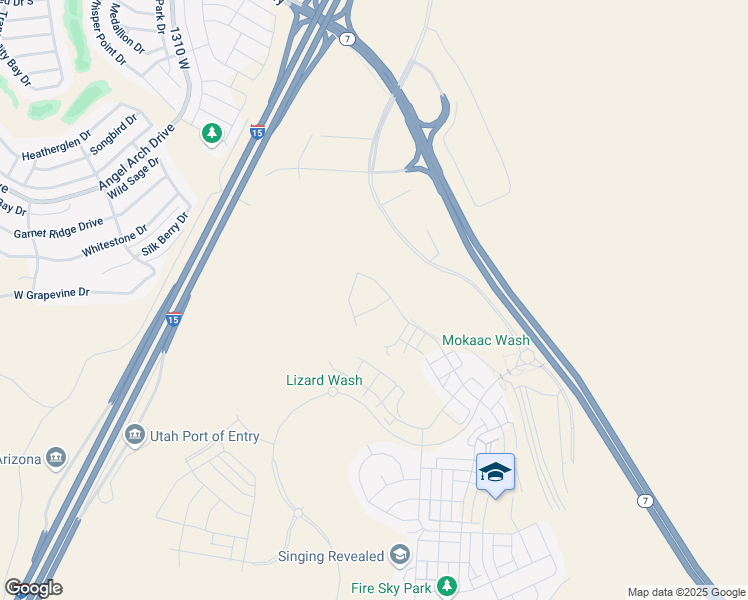 map of restaurants, bars, coffee shops, grocery stores, and more near 908 Marissa Road in St. George