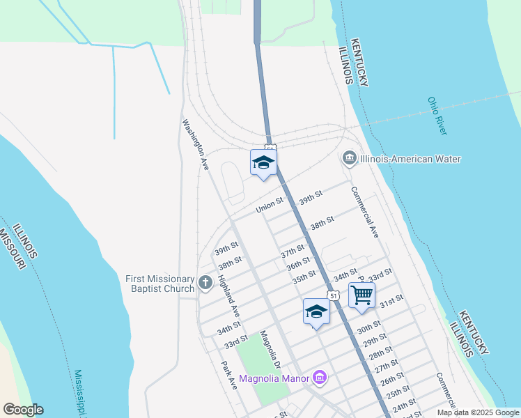 map of restaurants, bars, coffee shops, grocery stores, and more near 3999 Elm Street in Cairo