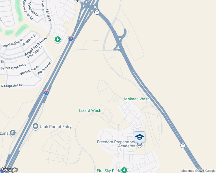 map of restaurants, bars, coffee shops, grocery stores, and more near in St. George