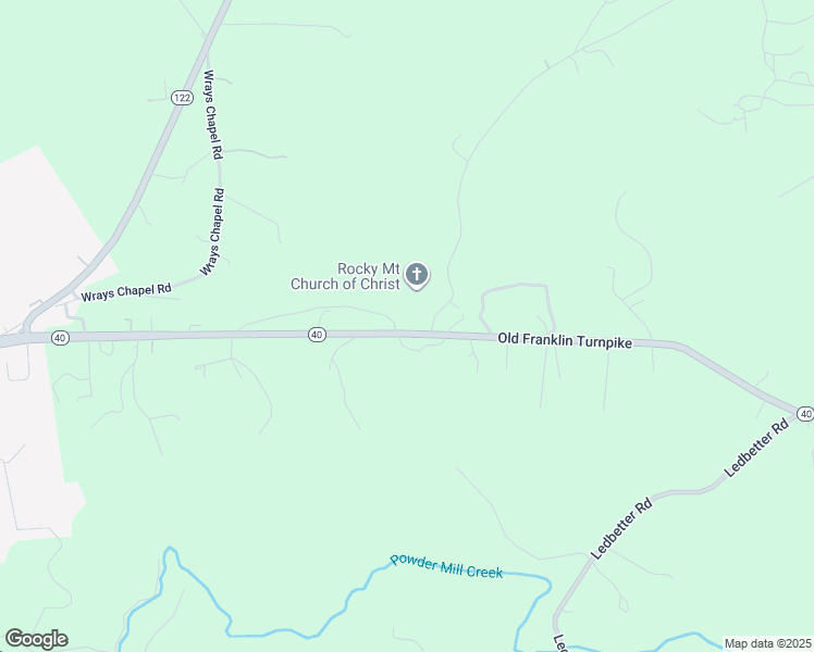 map of restaurants, bars, coffee shops, grocery stores, and more near 1841 Old Franklin Turnpike in Rocky Mount