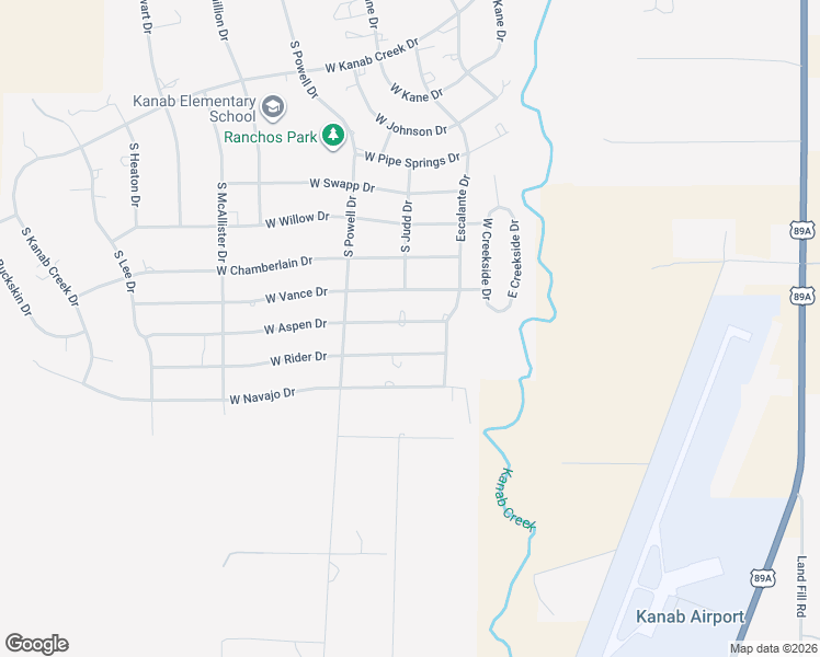map of restaurants, bars, coffee shops, grocery stores, and more near 491 West Aspen Drive in Kanab