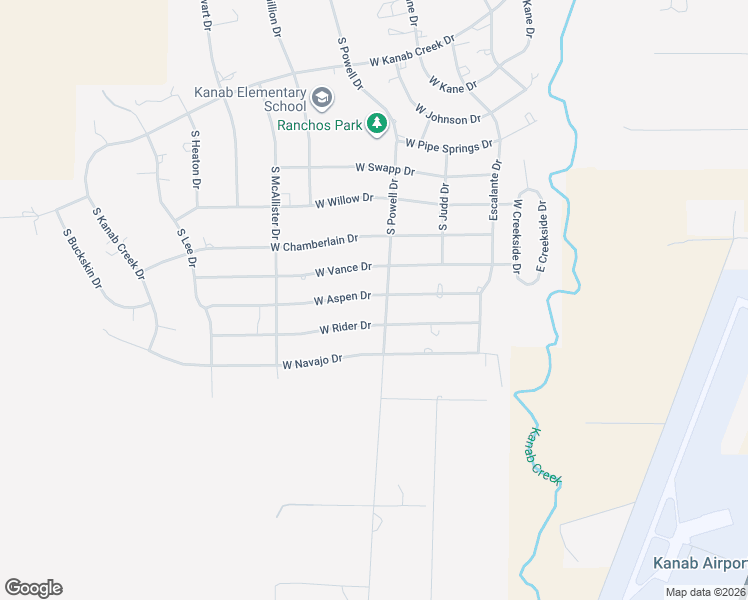 map of restaurants, bars, coffee shops, grocery stores, and more near 625 West Aspen Drive in Kanab