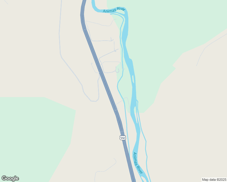 map of restaurants, bars, coffee shops, grocery stores, and more near 1394 U.S. 550 in Durango