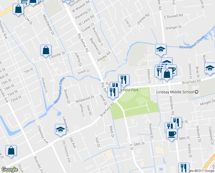 map of restaurants, bars, coffee shops, grocery stores, and more near 29 Butler Drive in Hampton