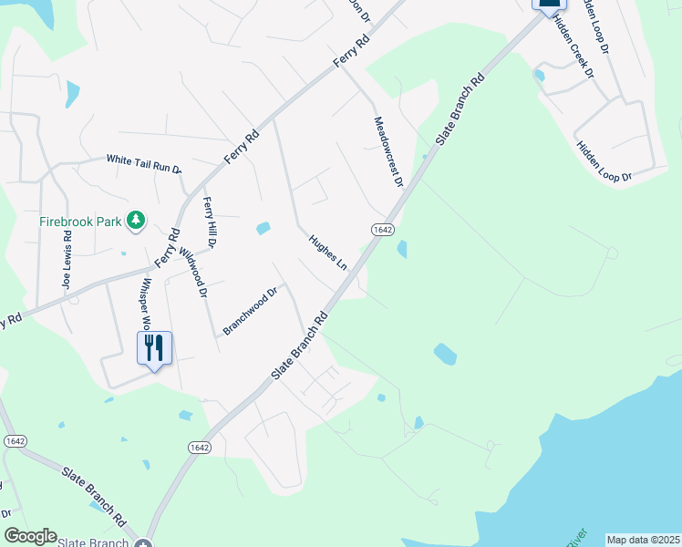 map of restaurants, bars, coffee shops, grocery stores, and more near 1 Hughes Lane in Somerset