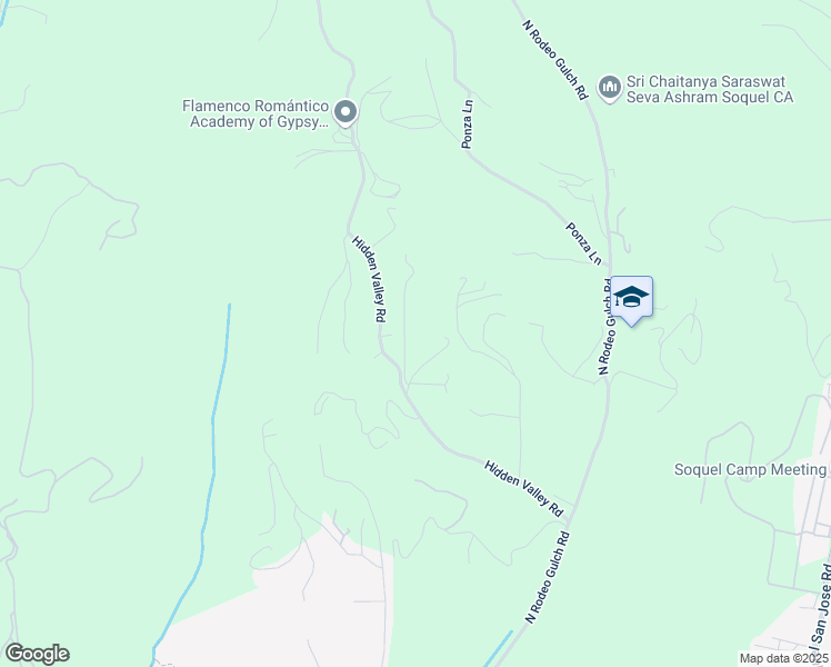 map of restaurants, bars, coffee shops, grocery stores, and more near 220 Hidden Valley Road in Soquel