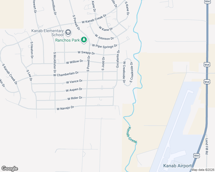 map of restaurants, bars, coffee shops, grocery stores, and more near 505 West Aspen Drive in Kanab