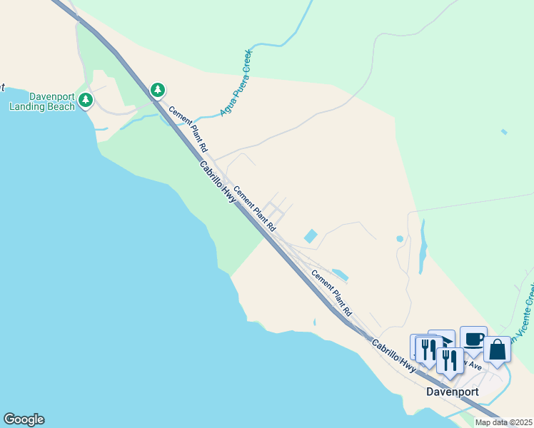 map of restaurants, bars, coffee shops, grocery stores, and more near 2 3rd Avenue in Davenport