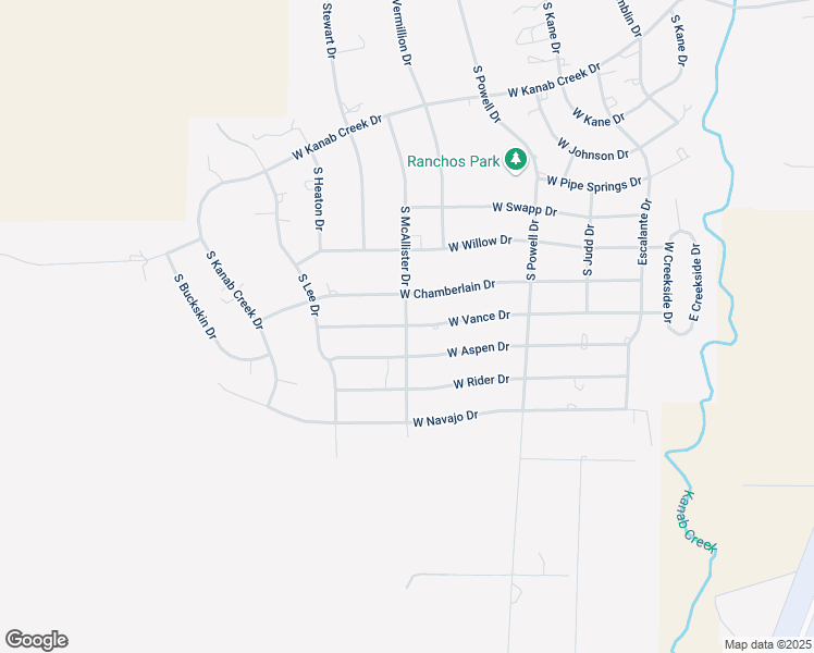 map of restaurants, bars, coffee shops, grocery stores, and more near 1656 South McAllister Drive in Kanab