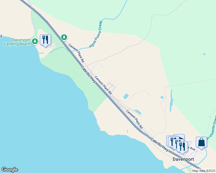 map of restaurants, bars, coffee shops, grocery stores, and more near 2 3rd Avenue in Davenport