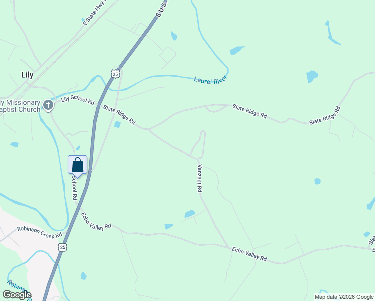 map of restaurants, bars, coffee shops, grocery stores, and more near 92 Braxton Lane in Lily