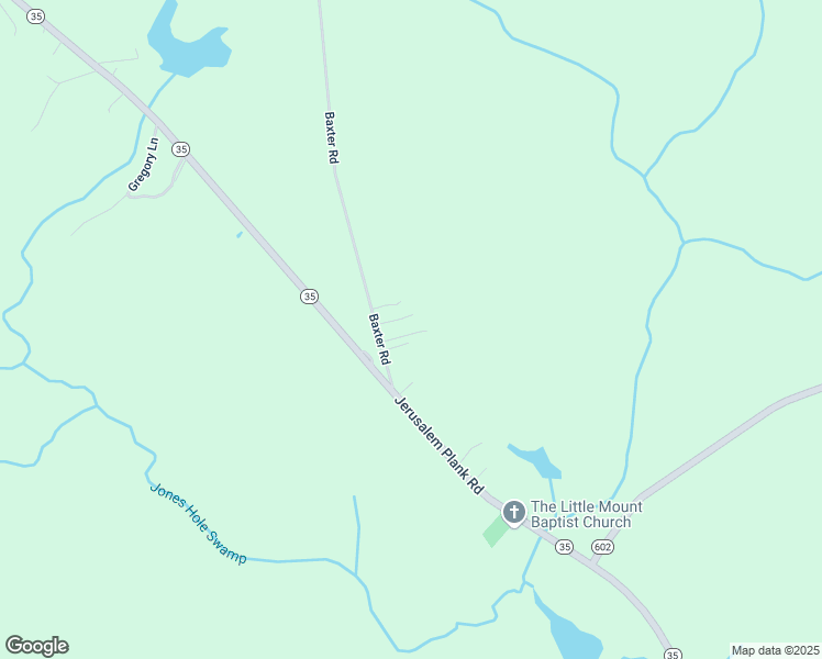 map of restaurants, bars, coffee shops, grocery stores, and more near 7261 Baxter Road in Disputanta