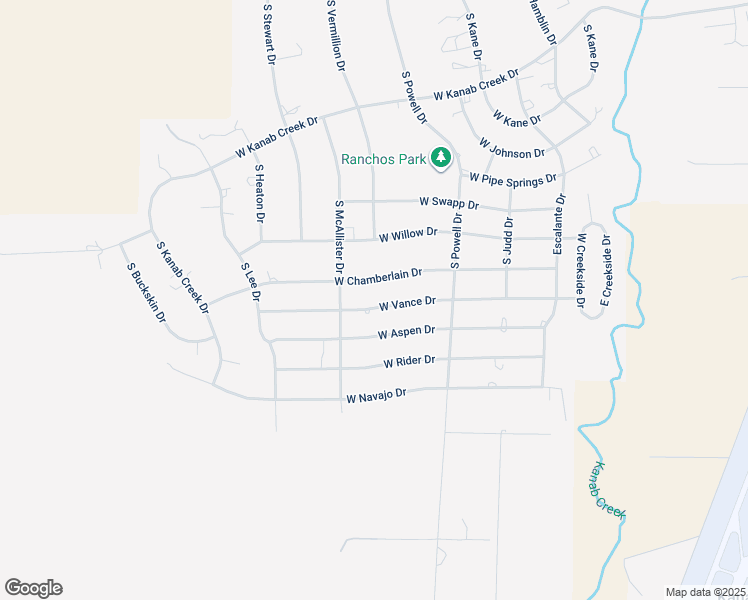 map of restaurants, bars, coffee shops, grocery stores, and more near 742 West Vance Drive in Kanab