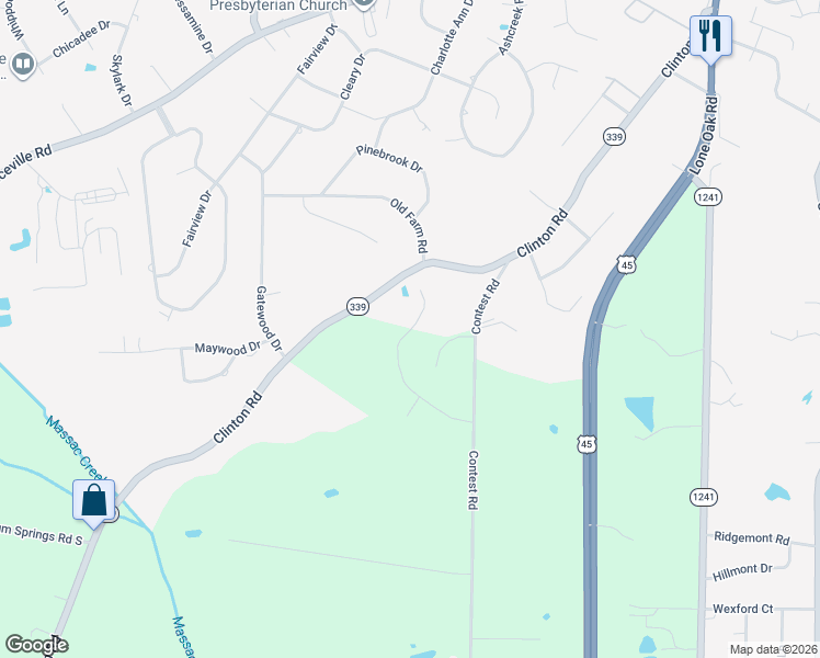 map of restaurants, bars, coffee shops, grocery stores, and more near Jolee Way in Paducah