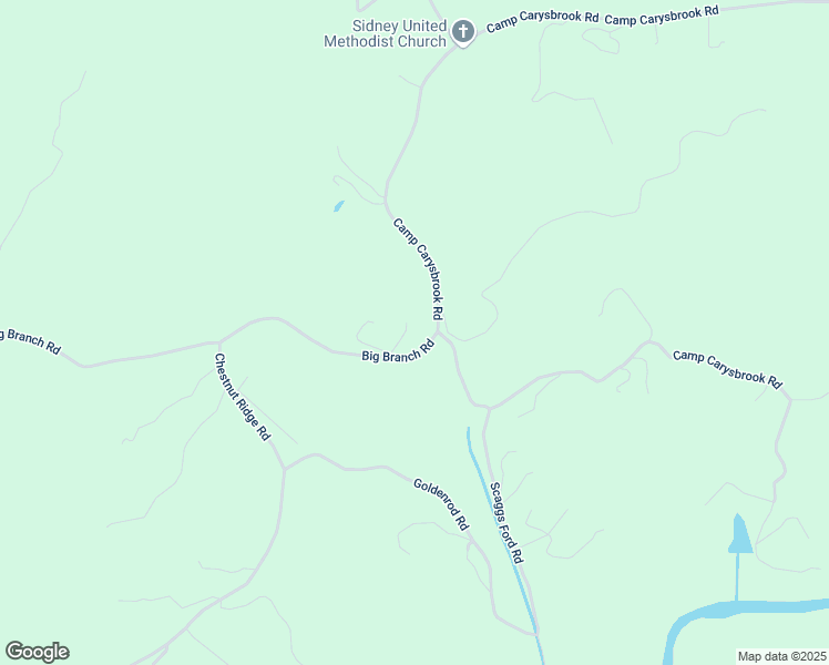 map of restaurants, bars, coffee shops, grocery stores, and more near 2720 Big Branch Road in Riner