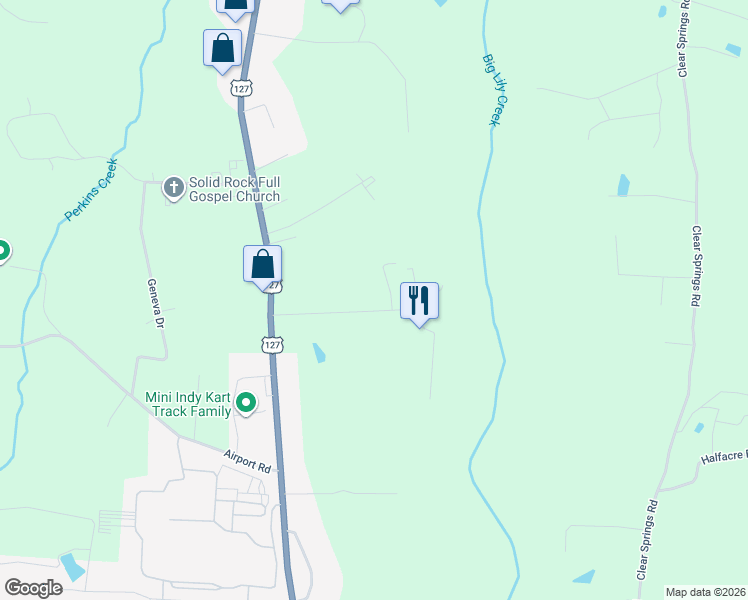 map of restaurants, bars, coffee shops, grocery stores, and more near 53-59 Cooper Rd in Russell Springs