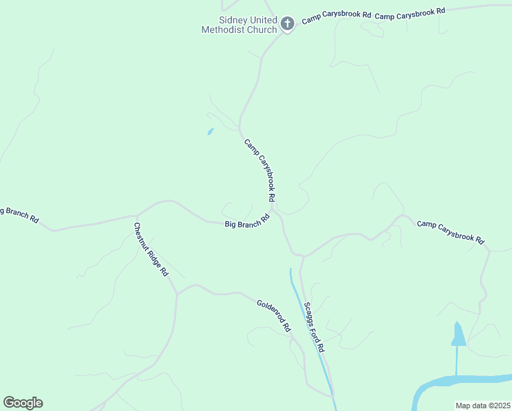 map of restaurants, bars, coffee shops, grocery stores, and more near 2720 Big Branch Road in Riner