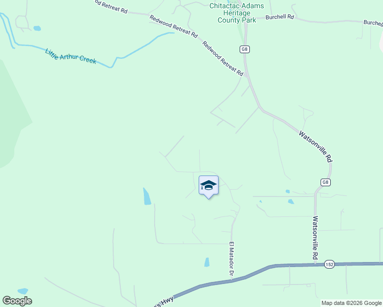 map of restaurants, bars, coffee shops, grocery stores, and more near 9025 El Doric Court in Gilroy