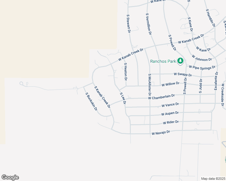 map of restaurants, bars, coffee shops, grocery stores, and more near 1556 South Lee Drive in Kanab