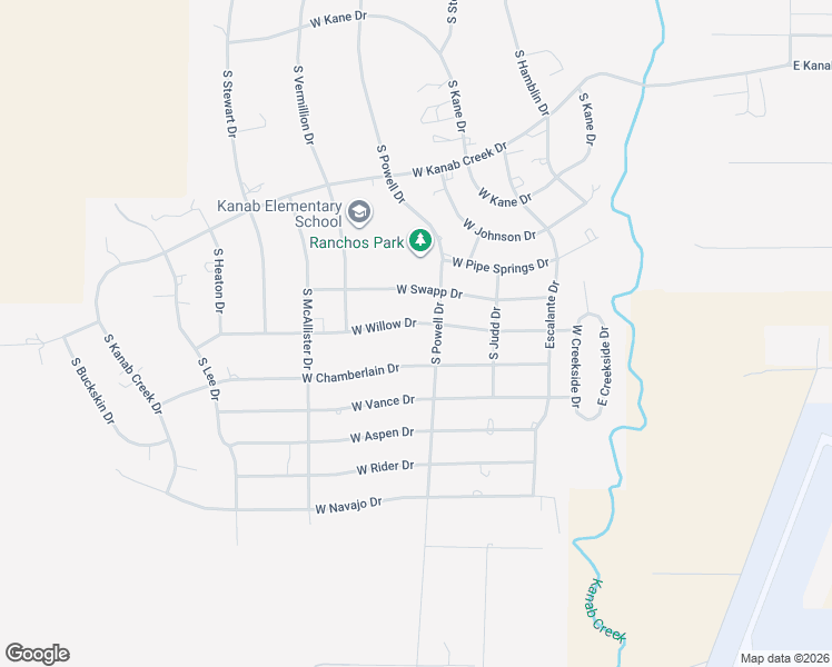 map of restaurants, bars, coffee shops, grocery stores, and more near 627 West Willow Drive in Kanab