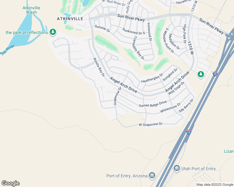 map of restaurants, bars, coffee shops, grocery stores, and more near 1414 Garnet Ridge Circle in St. George