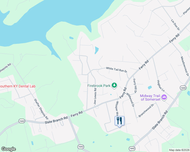 map of restaurants, bars, coffee shops, grocery stores, and more near 265-649 Joe Lewis Road in Somerset