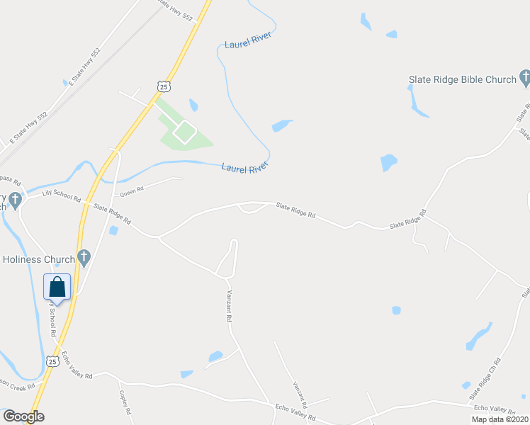 map of restaurants, bars, coffee shops, grocery stores, and more near 94 McNew Lane in Lily