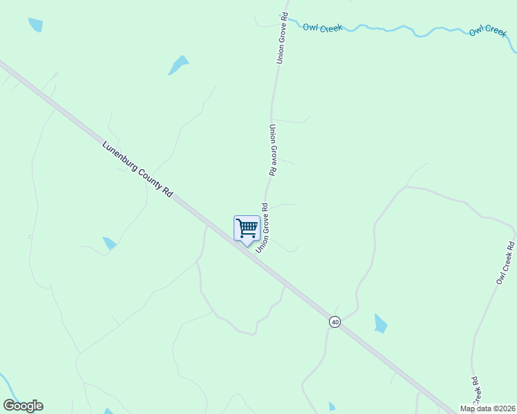 map of restaurants, bars, coffee shops, grocery stores, and more near 755-1513 Union Grove Road in Keysville
