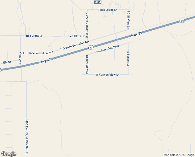 map of restaurants, bars, coffee shops, grocery stores, and more near 4920 East Panorama Avenue in Kanab