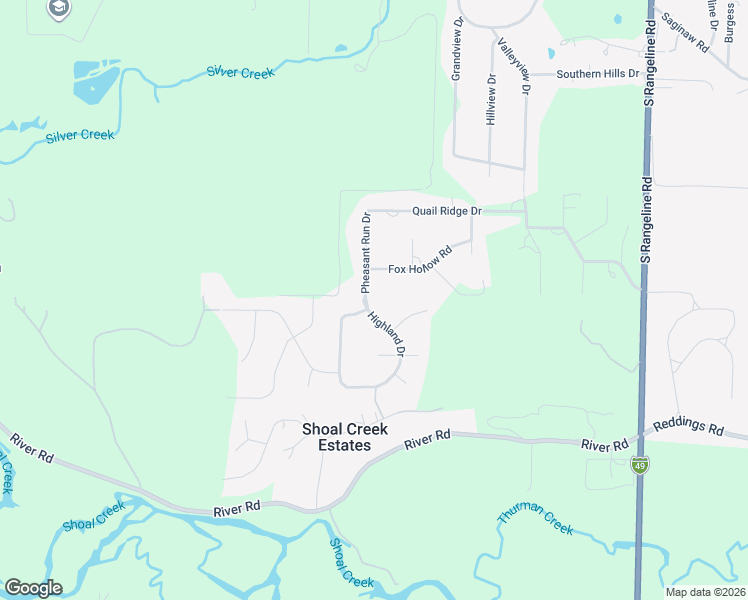 map of restaurants, bars, coffee shops, grocery stores, and more near 6031 Highland Drive in Joplin